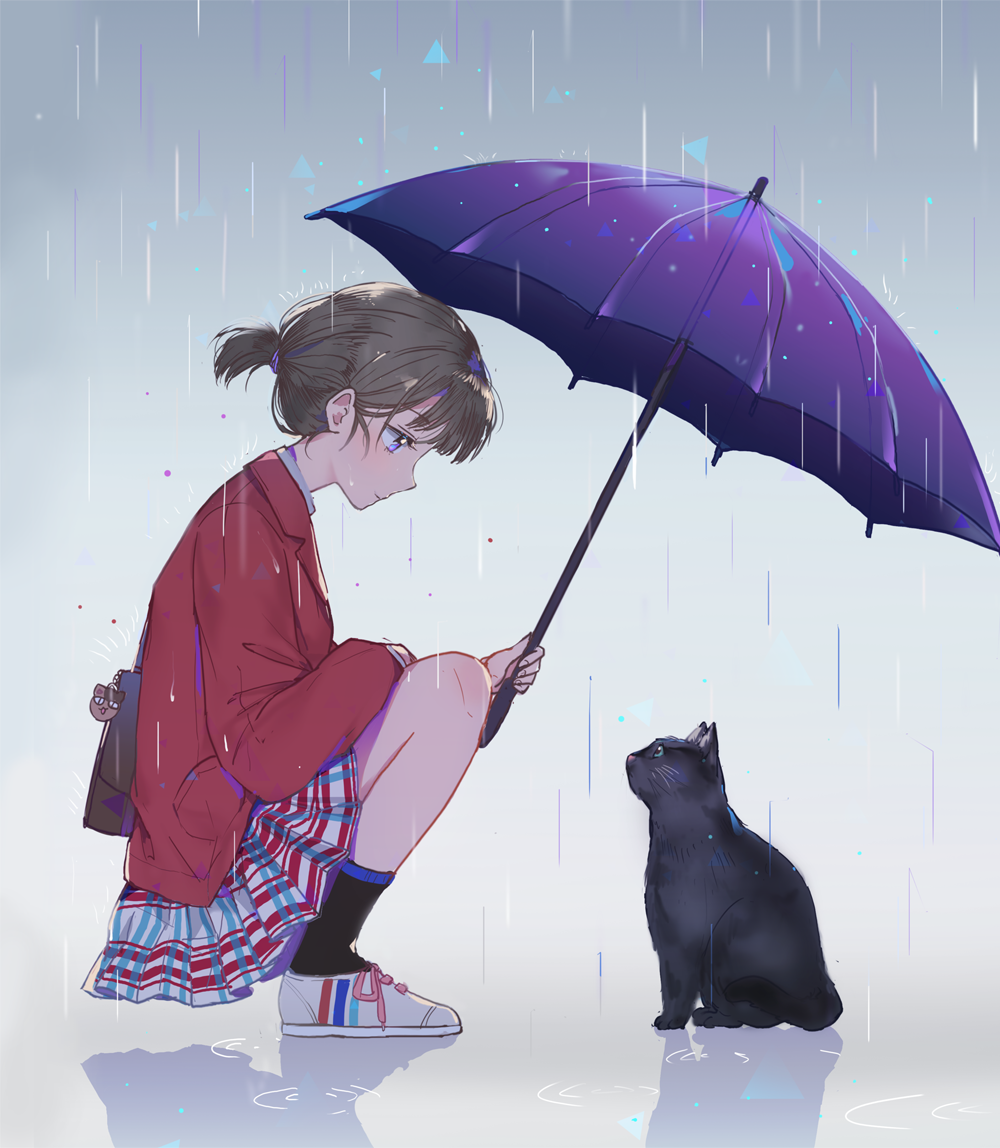 anime sad cat girl - Image by Àchì sàn