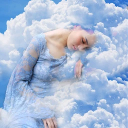  dreams girl picsart sky wapamongtheclouds freetoedit