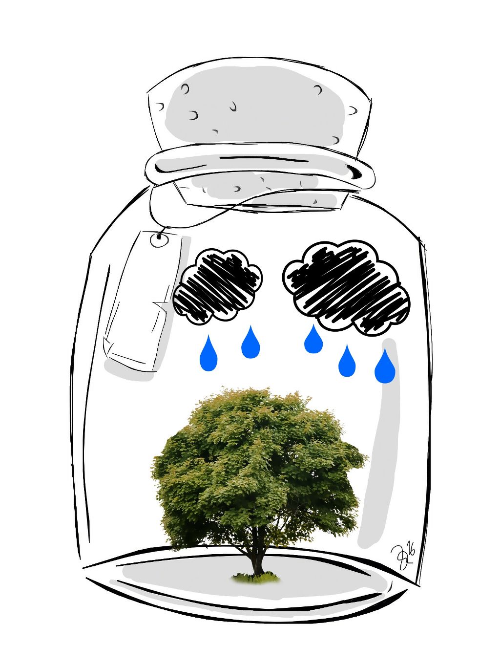 Freetoedit Nature Tree Jar Carlin Rain Cloud Clipart