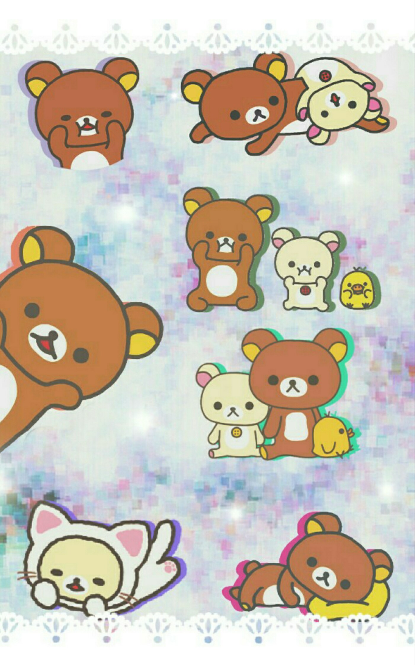 FreeToEdit rilakkuma  wallpaper  background wallpaperedit 